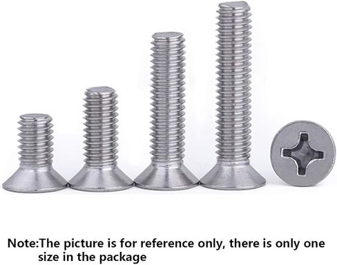 NGe M4X6mm - Stainless Steel Flat Head Cross Screw Countersunk Head Screw- Flat Head Screw(100PCS,M4X6mm) in Saudi Arabia