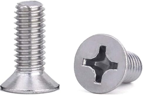 NGe M4X6mm - Stainless Steel Flat Head Cross Screw Countersunk Head Screw- Flat Head Screw(100PCS,M4X6mm) in Saudi Arabia