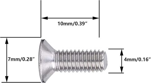 NGe M4X6mm - Stainless Steel Flat Head Cross Screw Countersunk Head Screw- Flat Head Screw(100PCS,M4X6mm) in Saudi Arabia