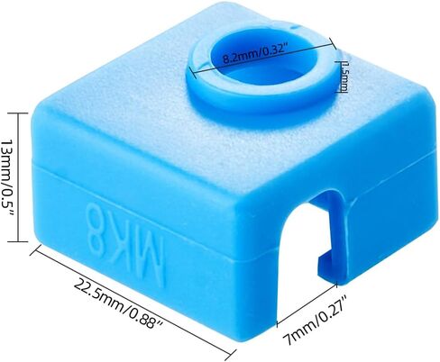 Ender 3 Hotend Silicone Sock: High-Temperature Resistant, Non-Stick Silicone Cover,Silicone Case for Fits Ender 3/3 Pro/3 V2, CR-10 Series, Anet A8 by Makerzone,(Pack of 6, Orange) in Saudi Arabia