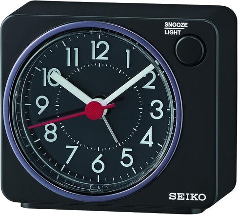 SEIKO Alarm Clock, red, 18.3 x 14.2 x 6.8 cm in Saudi Arabia