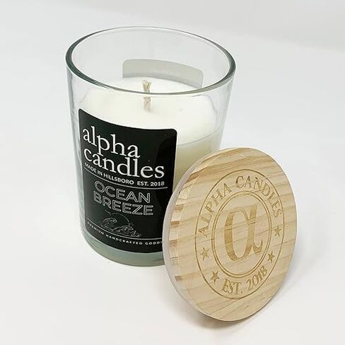 Ocean Breeze Handcrafted Candle | 100% Soy | 9oz Premium Hand Poured Candle - Strong Scent and Long Lasting in Saudi Arabia