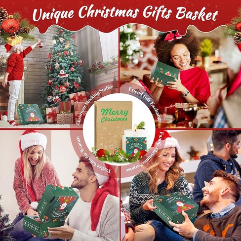 ADBAOBO Christmas Gifts for Women, 2024 Xmas Gift Basket for Mom Aunt Teacher Sister Grandma with Tumbler, Coral Fleece Socks, Jingle Bell Bracelet, SPA Christmas Gifts Set for Her in Saudi Arabia