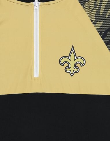 Zubaz NFL Men's Team Color Block Lightweight 1/4 Zip Hoodie With Camo Lines in Kuwait