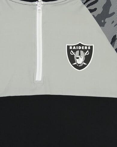 Zubaz NFL Men's Team Color Block Lightweight 1/4 Zip Hoodie With Camo Lines in Kuwait