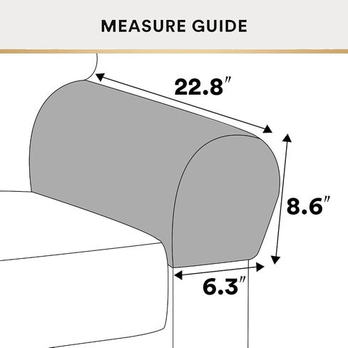 ADPON Stretch Velvet Sofa Armrest Covers Arm Covers for Chairs and Sofas Anti-Slip Couch Armrest Covers with Sticker Furniture Armrest Protector for Sofa Couch Chair Recliner (Beige,Set of 2) in Saudi Arabia