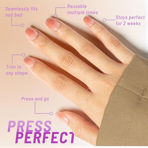 Press On Nails - Short Square, Heart Pattern - Red Ombre and Black color, Glitter - No Glue Needed - 24pcs, 12 Sizes - Perfect for Office & Fragile Nails - Lasting Up to 2 Weeks in Saudi Arabia