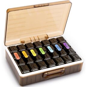 YUSHAN Travel Pill Organizer 4 Times a Day Weekly, Pill Box Contains 7 Cute Medicine Organizer, Premium Material & BPA-Free Pill Case to Storage Vitamins/Fish Oil/Supplements.