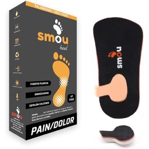HEEL - Long Heel Pad | Short Insole for Plantar Fasciitis Relief | Heel Spurs | Heel cups for heel pain | Insole Arch Support Inserts for Women&Men | Men's Size 3.5-5.5 US/Women 5.5-7.5 (16,9 cm)