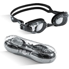 Short Sighted Swim Goggles, Swimming Goggles, Short Sighted Swimming Goggles for Men Women Adult Junior (-3.5)