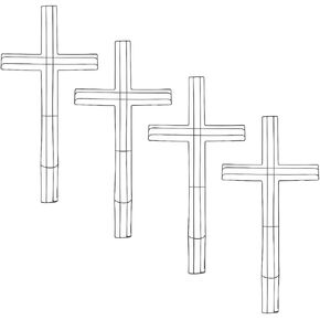 Cross Metal Wreath Frame Wire Form (4 Pack) in Saudi Arabia