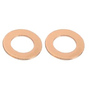 NACX M8 x 14mm x 1mm Copper Flat Washers, Copper Crush Metric Sealing Washers for Screws Bolts, 60Pcs