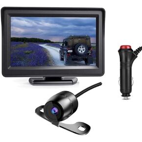 Back up Camera for Car 4.3 Inch Monitor Backup Camera for Truck Vehicle Reverse Camera Rear View IP69 Waterproof Plug-Play Reversing Camera System