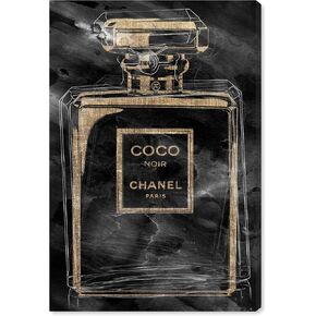 Noir Scent - Homegoods by Oliver Gal | Contemporary Premium Canvas Art Print. The Fashion Wall Art Decor Collection. 24x36 inch, Gold