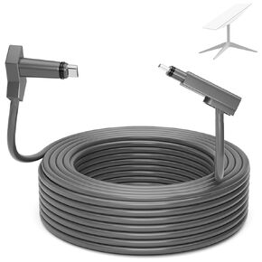 CHGRNLF Starlink Cable Cord 75Ft Rectangular Dish to Router V2 75Ft Replacement Cable Cord, Grey