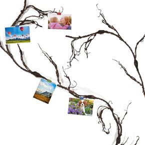 Artificial Fake Tree Branches for Decoration 2PCS - 98 Inches Bendable Hanging Artificial Wall Tree Vine, Fake Plants Branches Twigs for Outdoor Bedroom Garden Home Background Decoration