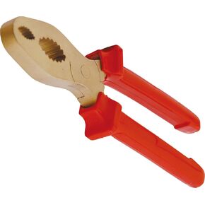 C.S. Unitec Non-Sparking Pliers | Pipe | 8 in. | TUV Certified | Copper Beryllium | Non-Magnetic | Corrosion Resistant | EX602-200A, Bronze