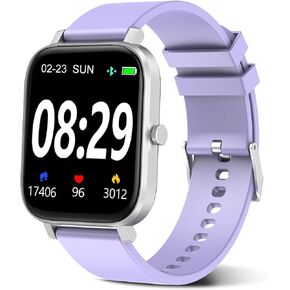 Choiknbo Smart Watch, Fitness Tracker Watch for Android/iOS Phones, Activity Trackers and Smartwatches with Heart Rate Monitor, Step Counter, Waterproof Smart Watches for Women
