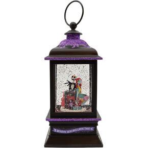 Disney Kurt Adler 9-Inch Battery-Operated Nightmare Before Christmas Jack and Sally Spinning Musical Light-Up Lantern in Kuwait