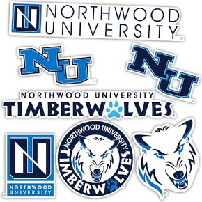 Desert Cactus Northwood University Sticker NU Timberwolves Stickers Vinyl Decals Laptop Water Bottle Car Scrapbook (Type 2)
