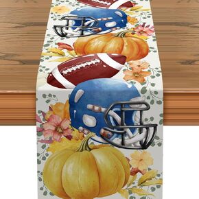 GRESATEK Christmas Table Runner Red Snowman, Xmas Table Decorations 13x72 Inch, Red Table Runner with Snowman Prints Let It Snow, for Christmas Table Centrepiece, Indoor Outdoor Home Party