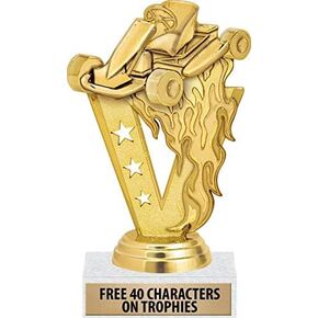 Crown Awards Go Kart Trophy, 6" Karting Trophies with Custom Engraving Included Prime