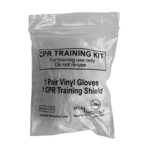 CPR Student Training Kits with Shield & Gloves, 100-Pack, MCR Medical