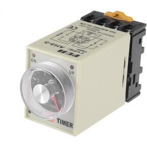 uxcell 24VAC 10S 8 Terminals Range Adjustable Delay Timer Time Relay AH3-3 with Base