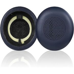 وسائد أذن بديلة لـ Jabra Evolve2 65 (65MS 65UC USB)/Evolve2 40 (40UC 40MS USB)/Elite 45h سماعة رأس لاسلكية على الأذن، وسائد أذن لسماعات الرأس، وسائد أذن لسماعات الرأس، وغطاء لأكواب الأذن - أسود