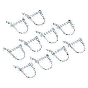 uxcell 10Pcs 3/16" Dia Trailer Coupler Pin, 1-5/8" Long Coupler Pin Shaft Locking Pin, Round Pto Pin for Farm Trailers Wagons Lawn Hitches and Garden