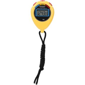 Majatou Stopwatch Timer, 2.4x2.4x0.8inch Professional Sports Timer, Electronic Stopwatch for Racing/Running/Swimming(Black)(Black)