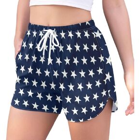 Festive Women Board Shorts Beach Swimwear Bottoms 3.7" Inseam S-XXL