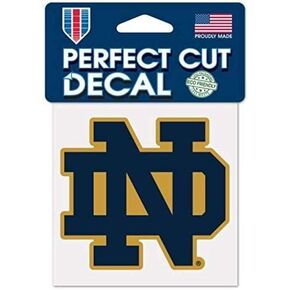NCAA University Notre Dame Fighting Irish Logo 4" x 4" inch Outdoor Color Decal