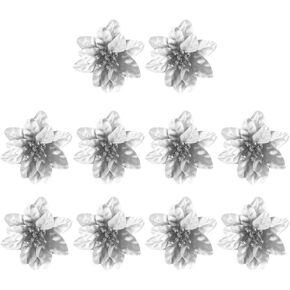 SEWACC 10pcs Christmas Flower Christmas Ornaments