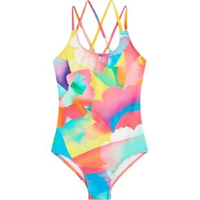 Kanu Surf Girls' Reese UPF 50 Beach Sport Criss-Cross One Piece Swimsuit