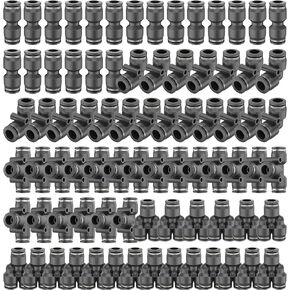 PU+PV+PE+PY 1/4"OD 1/4 air fitting 1/4 air hose 1/4 air line fittings push to connect 1/4 aluminum tubing 1/4 bulkhead fitting 1/4 compression fitting push to connect fittings (40 per box)