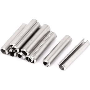 uxcell M8x40mm 304 Stainless Steel Split Spring Roll Dowel Pins 10Pcs