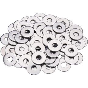 حزمة I-MART مكونة من 100 غسالة مسطحة M6، غسالة M6 من الفولاذ المقاوم للصدأ 304 (معرف 6 مم، قطر خارجي 12 مم، سمك 1.5 مم) in Kuwait