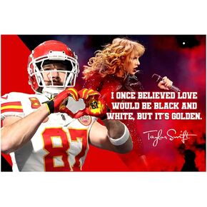 Travis Kelce Poster Motivational Quote Posters Inspirational Football Sports Decor Coaching Wall Art Growth Mindset Teacher Educational Teaching Quotes Autograph Elementary Jersey Kansas City P145