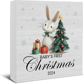 Funny Christmas Decorations, Christmas Bathroom Decor Sign, He Sees You When You're Pooping Wood Sign Rustic Home Bathroom Table Desk Decor (5 x 5 Inches)