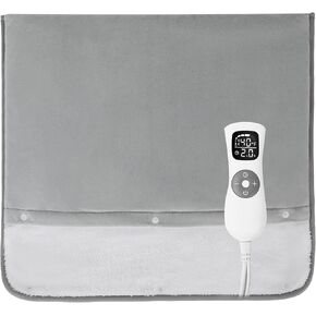 Foot Warmer, ALLJOY Electric Heated Foot Warmers for Women and Men Under Desk Fast Heating Pad for Foot with 6 Heat 4 Timer Settings Foot Warmer for Bed