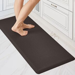 Deconovo Kitchen Mats for Floor, Kitchen Mat and Rugs Cushioned Anti-Fatigue,17.3"x 28", Grey, Waterproof, Non Slip, Easy-Clean, Long-Lasting and Comfort at Home, Office, Garage