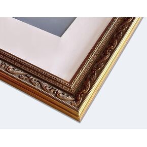 Ornate Gold Picture Frame 8.5 x 11 Inch, Vintage-Style Photo Display, Decorative Frame for Wall or Tabletop