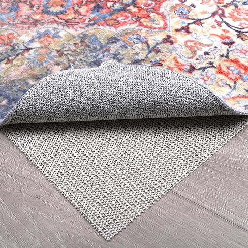 Non Slip Rug Pads for Hardwood Floors, 2x4 Rug Pad Gripper for Area Rugs, Under Carpet Anti Skid Mat, White, Keep Your Rugs Safe and in Place in Saudi Arabia