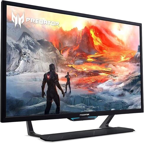 شاشة ألعاب Acer Predator CG437K Sbmiipuzx مقاس 42.5 بوصة 4K UHD 3840 x 2160 VA | مزامنة متكيفة، تدعم متوافق مع NVIDIA G-SYNC | 144 هرتز | 1 مللي ثانية (VRB) | DisplayHDR 1000| 1xUSB Type-C، 1xDP 1.4، 2xHDMI 2.1 in Saudi Arabia
