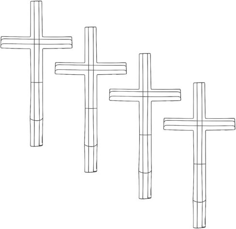 Cross Metal Wreath Frame Wire Form (4 Pack) in Saudi Arabia