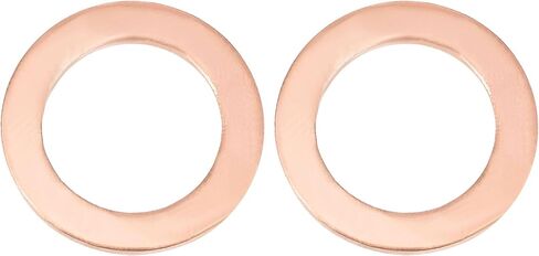 NACX M8 x 14mm x 1mm Copper Flat Washers, Copper Crush Metric Sealing Washers for Screws Bolts, 60Pcs in Saudi Arabia