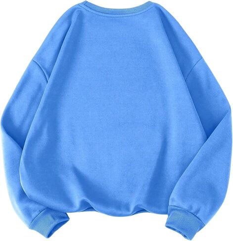 SOLY HUX Women's Plus Size Crewneck Sweatshirt Cute Graphic Sweatshirts Casual Loose Long Sleeve Pullover Tops in Saudi Arabia