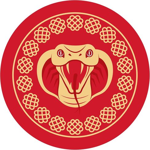 Big Dot of Happiness Chinese New Year - 2025 Year of The Snake Circle Sticker Labels - 24 Count in Saudi Arabia