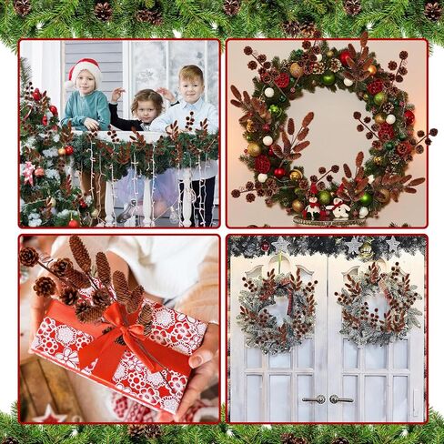 16 قطعة شجرة عيد الميلاد يختار 14 بوصة كوز الصنوبر السائبة فروع كوز الصنوبر الطبيعية الحلي كبيرة مخروط الصنوبر يختار عيد الميلاد يختار شجرة التنوب الصنوبر المخاريط الخريف عيد الشكر ديكور عيد الميلاد (البني) in Kuwait